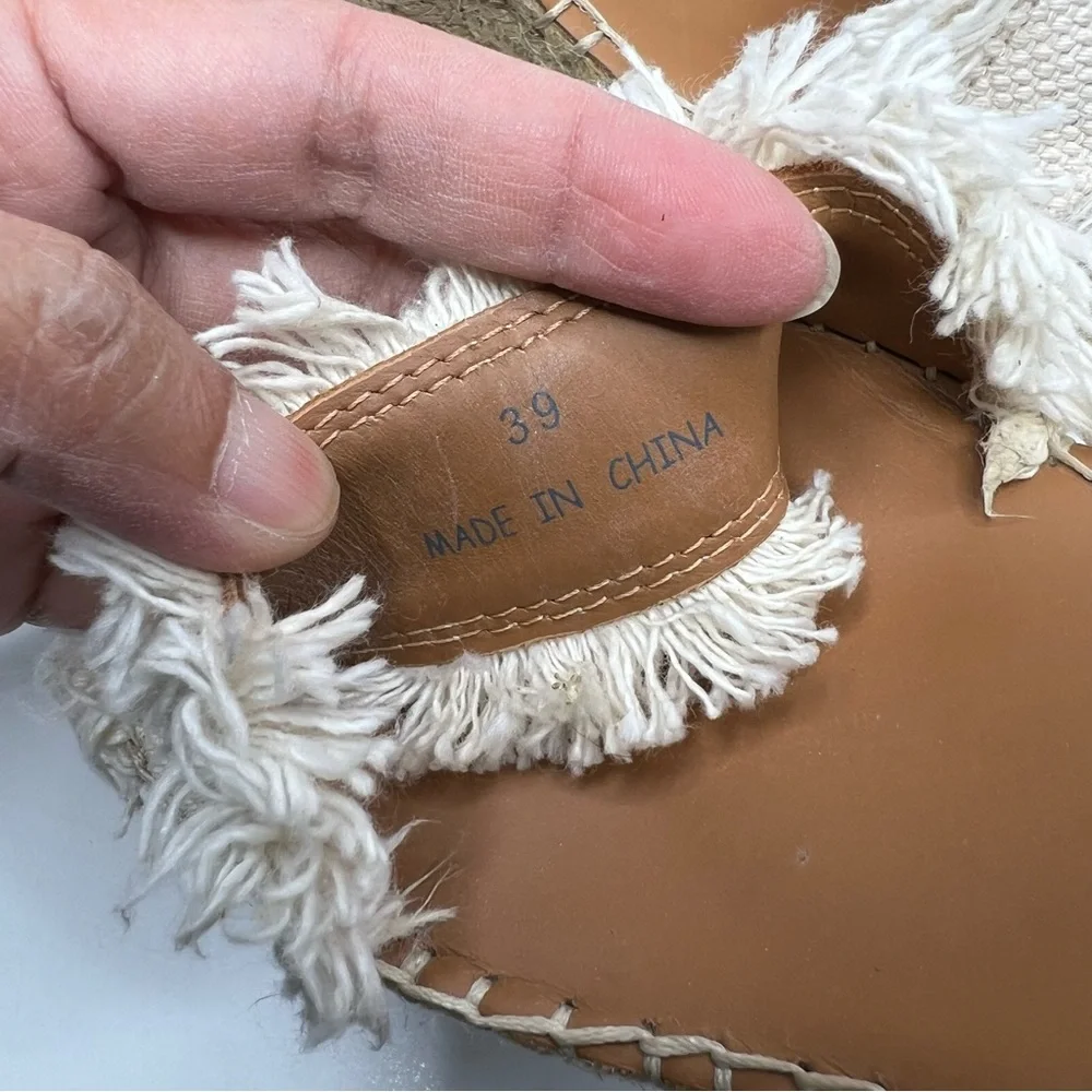See By Chloe Glyn Espadrille Wedge Sandals Size EU 39